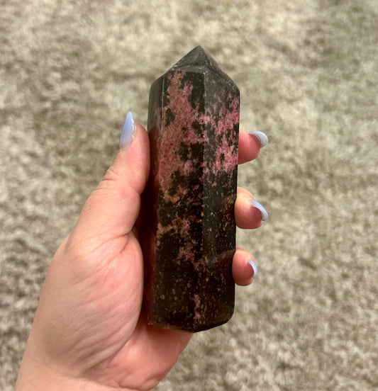 Rhodonite Crystal Generator | Self-Love & Emotional Healing Tower