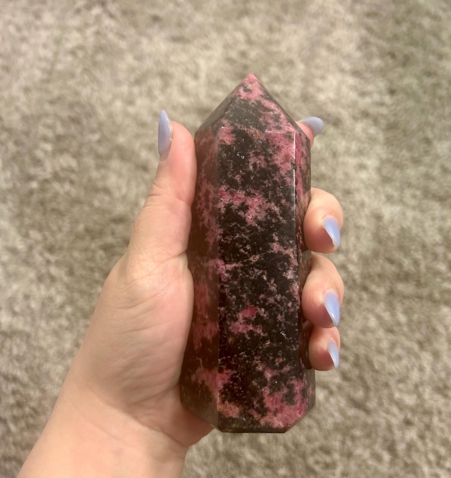 Rhodonite Crystal Generator | Self-Love & Emotional Healing Tower