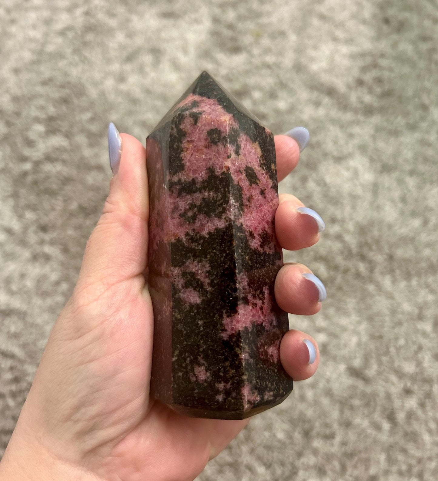 Rhodonite Crystal Generator | Self-Love & Emotional Healing Tower
