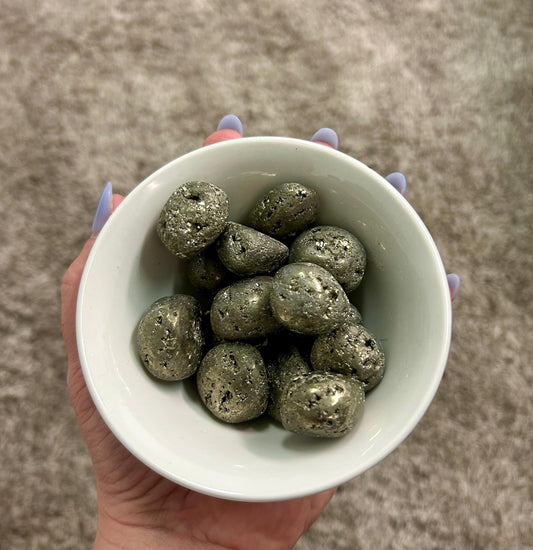 High Quality Peru Pyrite Tumbles