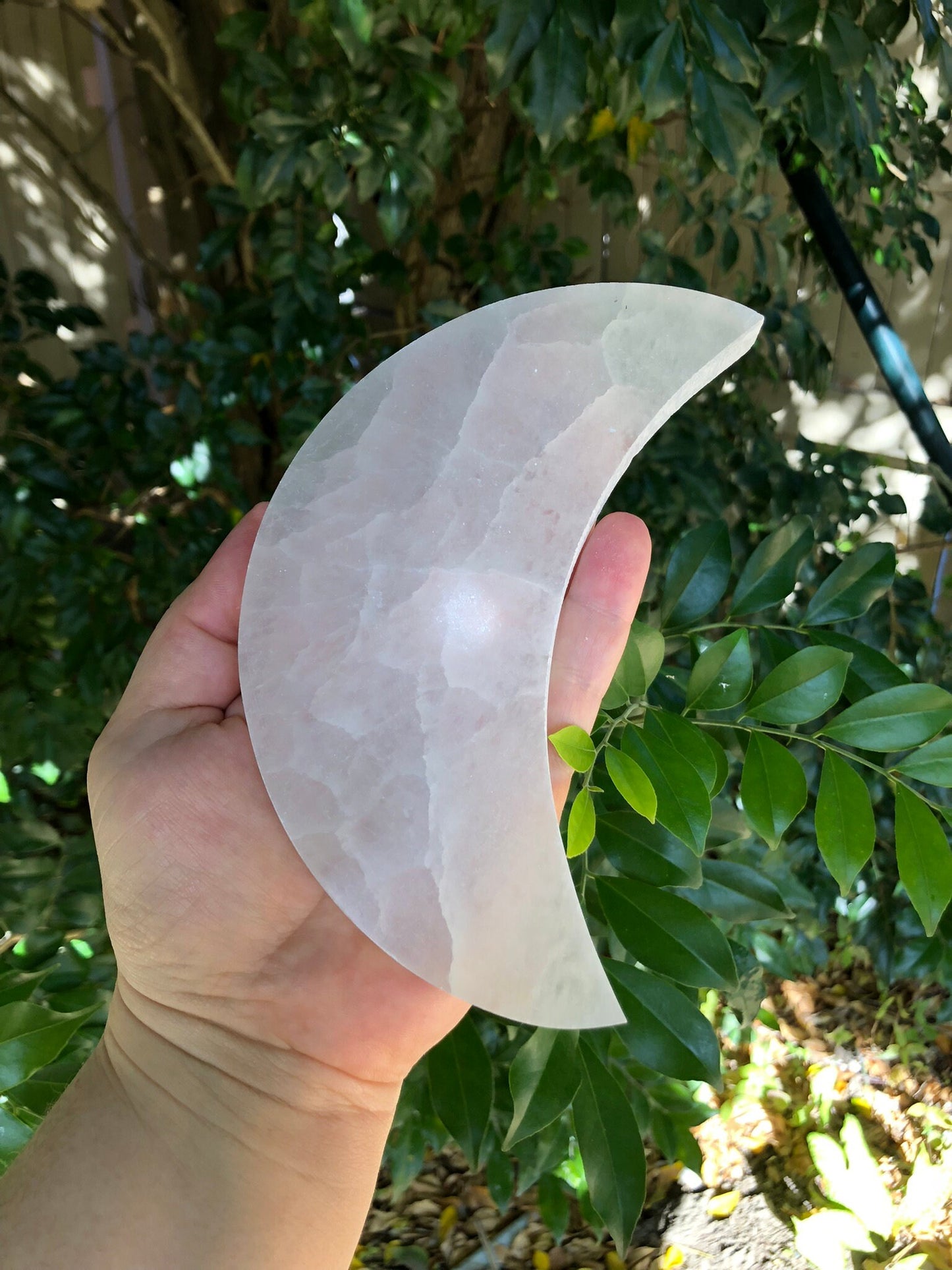 High Quality Selenite Moon Plate
