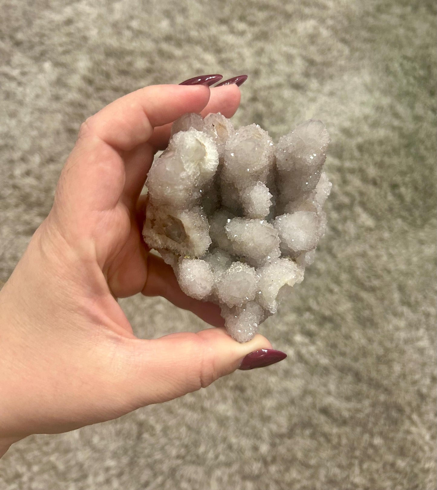 Fairy Quartz Cluster | Spirit Quartz Crystal | Raw Druzy Healing Stone | Ethically Sourced Crystal for Meditation & Energy Cleansing