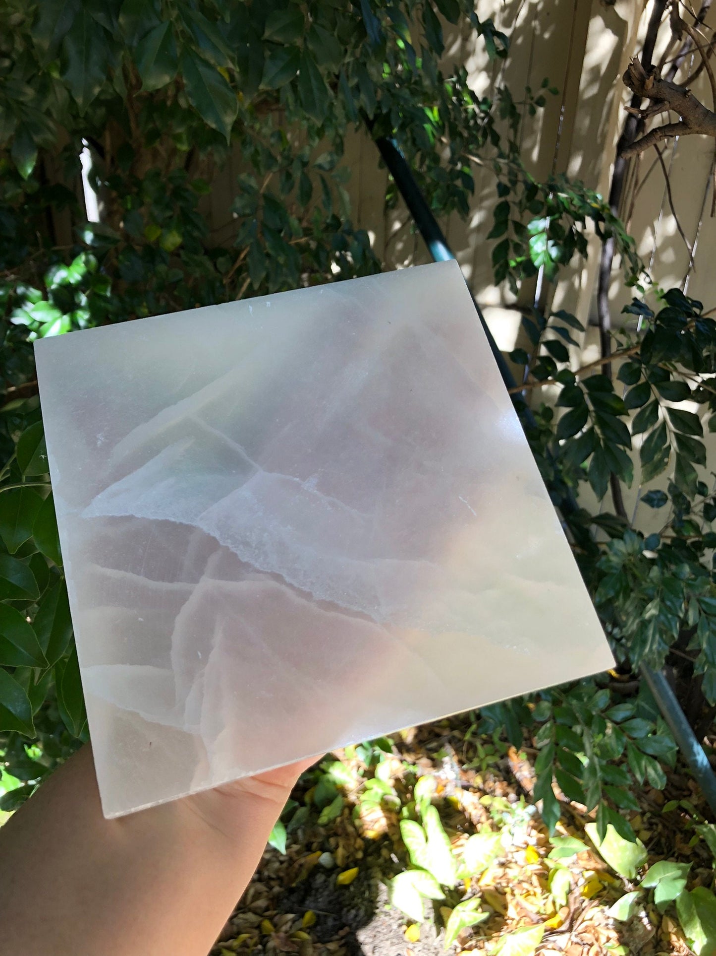 High Quality Square Selenite Crystal Charging Plate