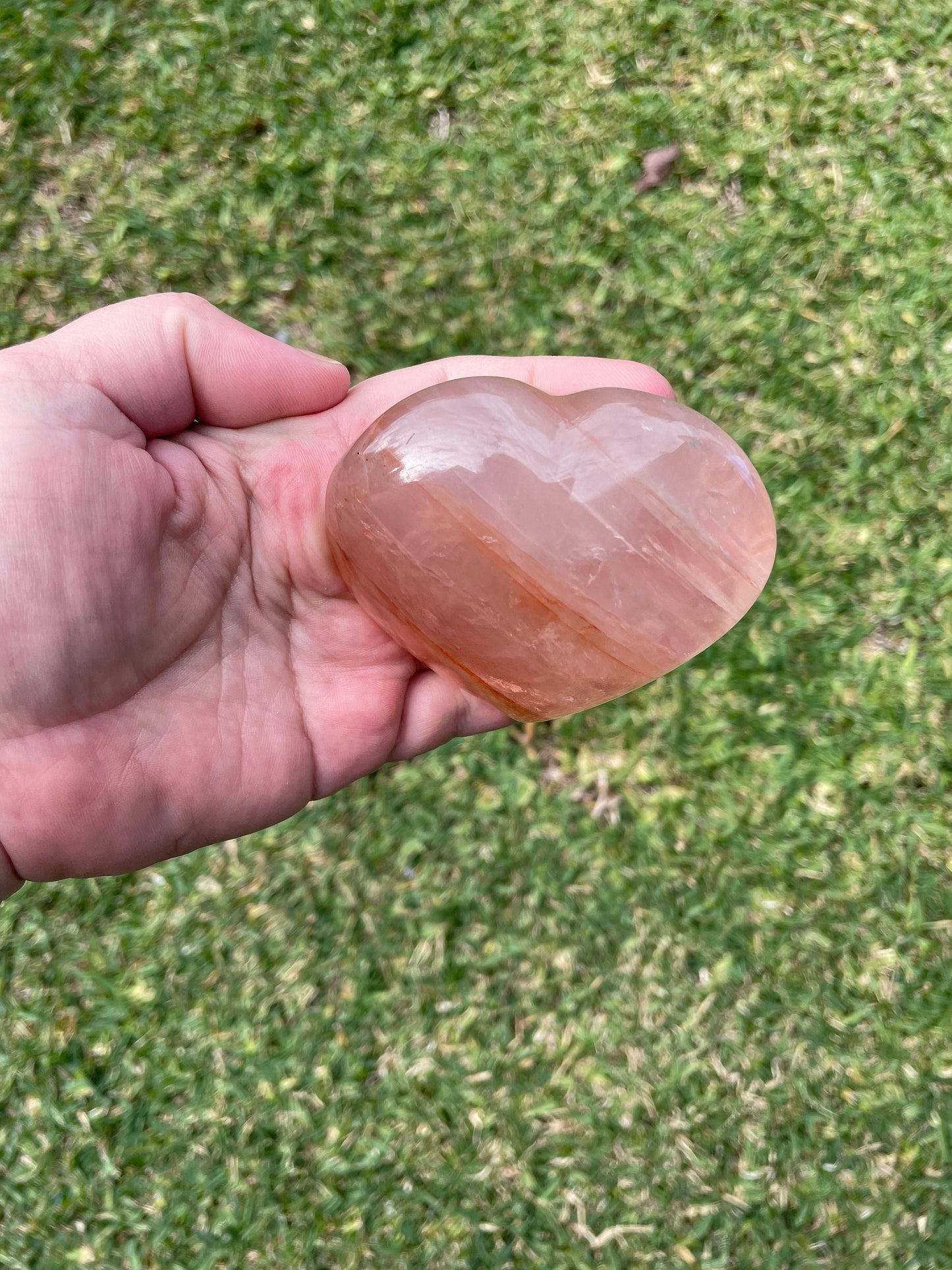 High Quality Fire Quartz Heart