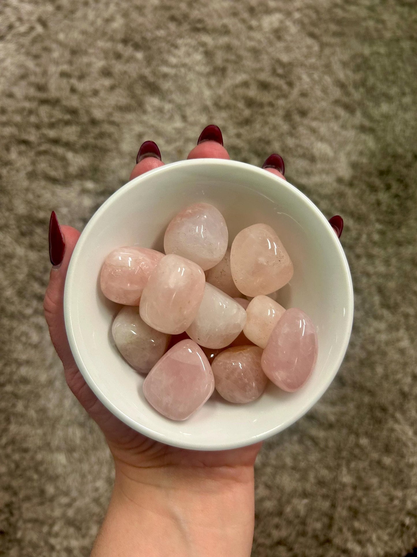 Rose Quartz Tumbled Stone | Self Love & Healing Crystal | Pocket Stone | Calming Energy | Reiki, Gift, Crystal for for beginners