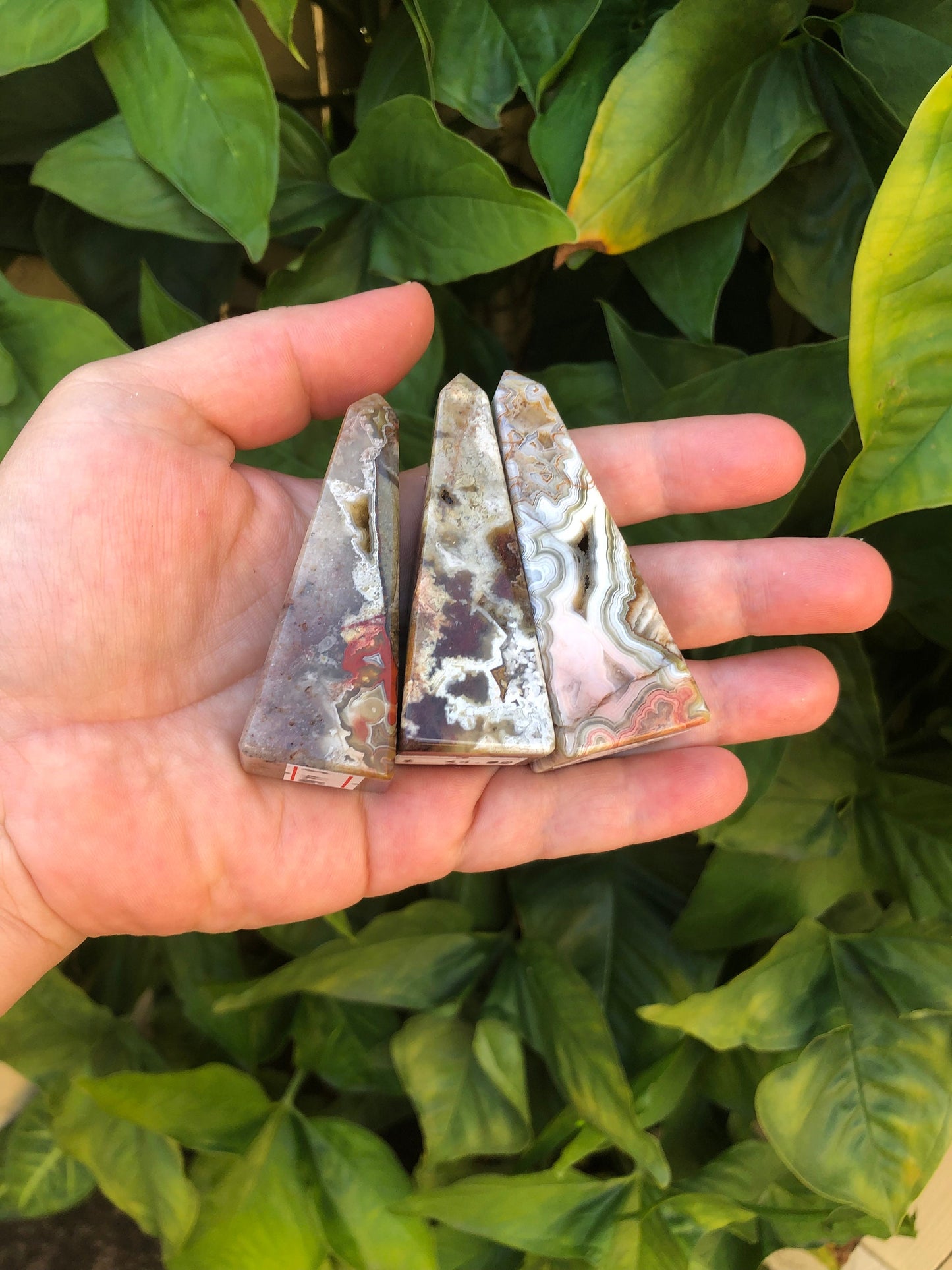 Crazy Lace Agate Obelisk