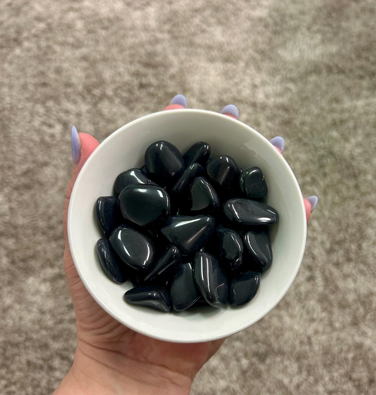High Quality Black Obsidian Tumble Stone