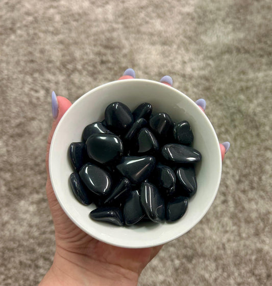 High Quality Black Obsidian Tumble Stone