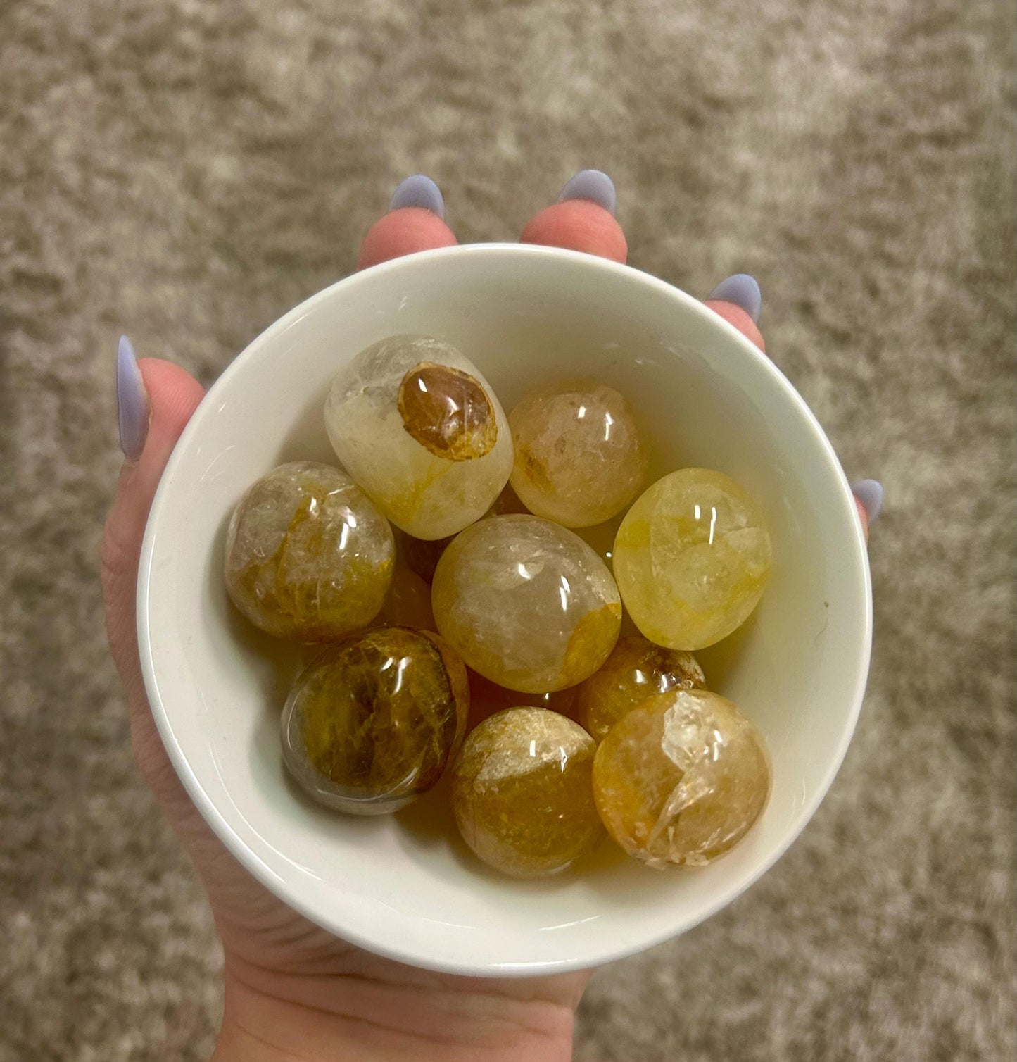 High Quality Golden Healer Crystal Tumble Stone