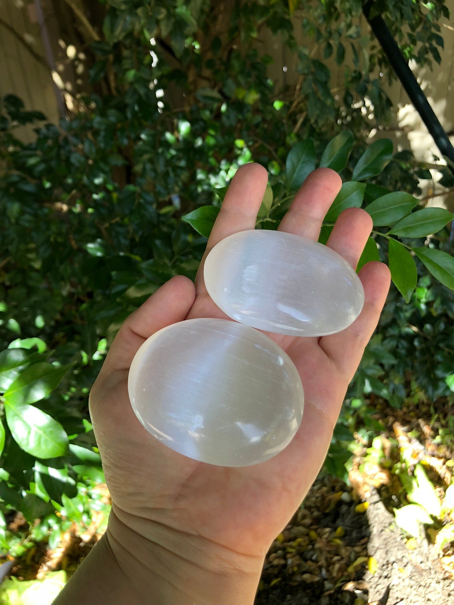 High Quality Selenite Palm Stone