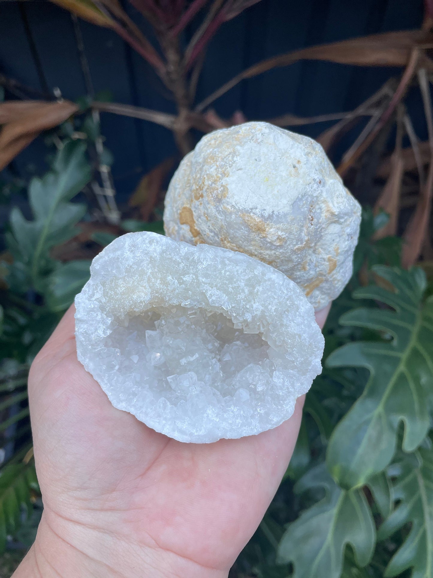 High Quality Clear Quartz Geode Bomb