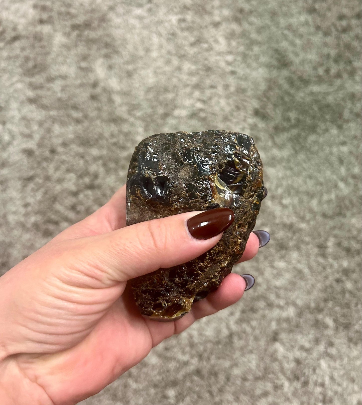 Natural Amber Crystal – Protection, Calm & Solar Plexus Chakra