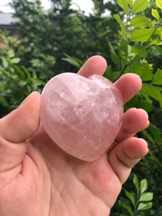 High Quality Rose Quartz Hearts