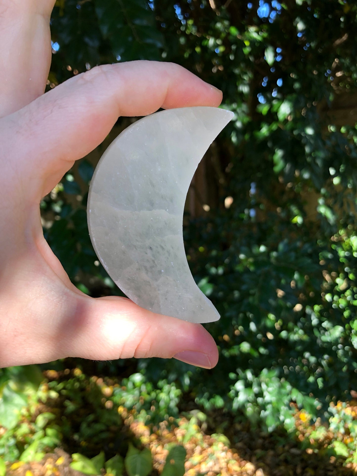 High Quality Selenite Moon Plate
