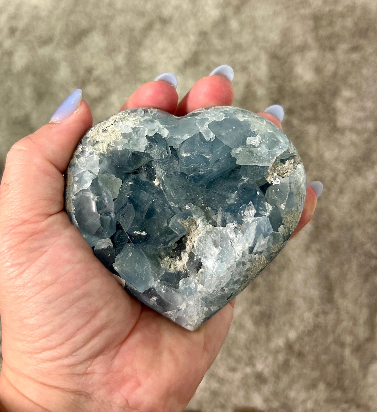 High Quality Celestite Heart