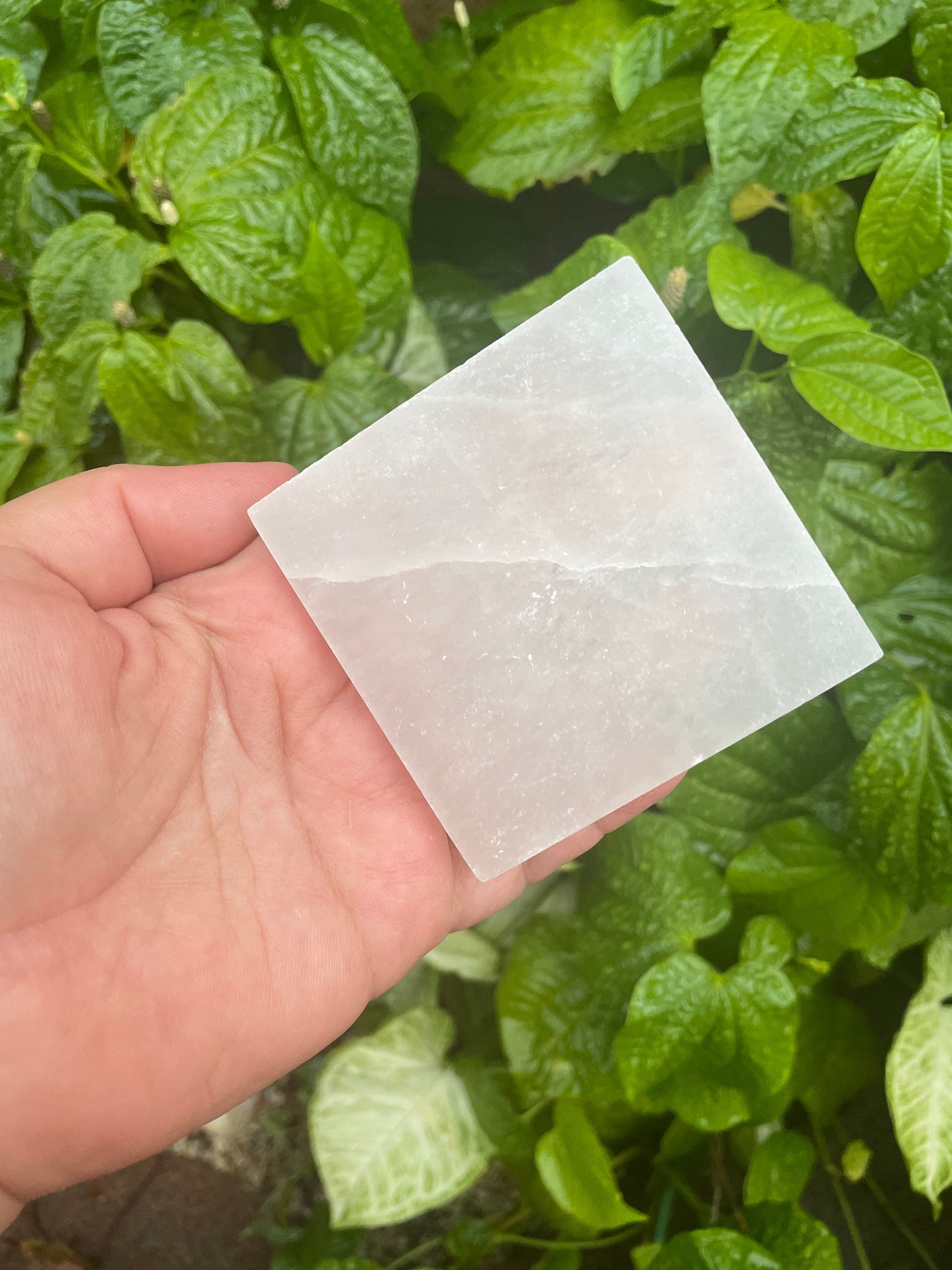 High Quality Square Selenite Crystal Charging Plate